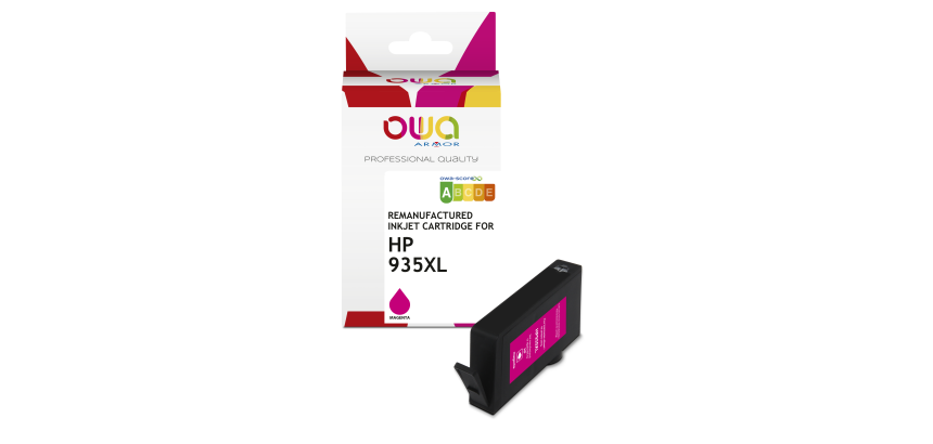 Cartouche d'encre remanufacturée OWA - haute capacité - Magenta - pour HP 935XL M