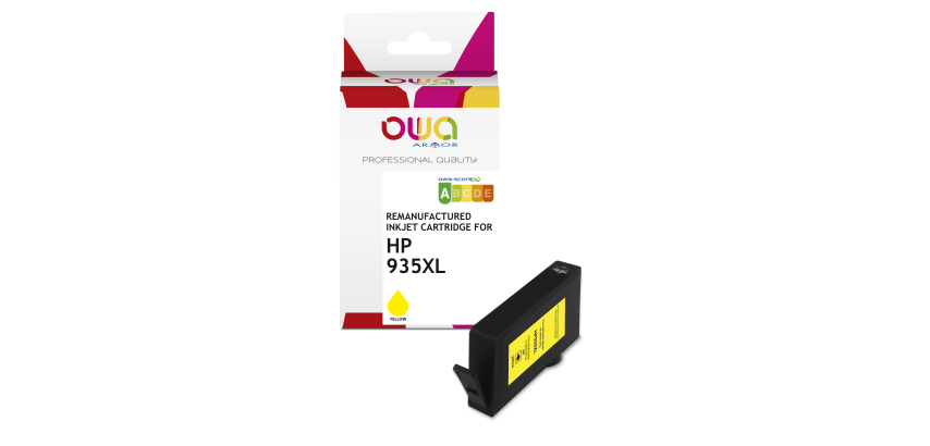 Cartouche d'encre remanufacturée OWA - haute capacité - Jaune - pour HP 935XL Y