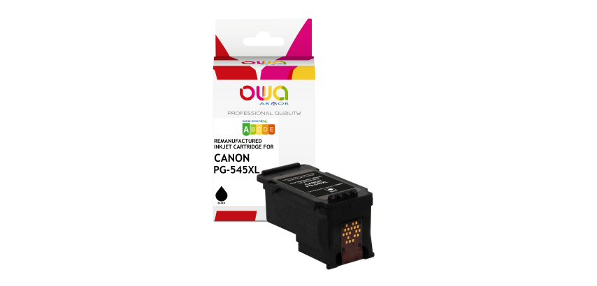 OWA Remanufactured Ink Cartridge - High Capacity - Black - for CANON PG-545XL