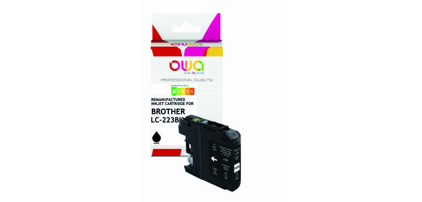 Cartouche d'encre remanufacturée OWA - standard - Noir - pour BROTHER LC-223BK