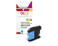 EN_Cartouche d'encre remanufacturée OWA - standard - Cyan - pour BROTHER LC-223C