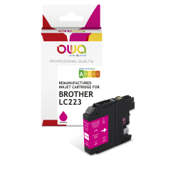 Cartouche d'encre remanufacturée OWA - standard - Magenta - pour BROTHER LC-223M
