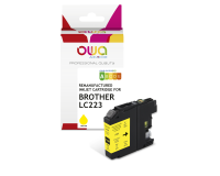 Cartouche d'encre remanufacturée OWA - standard - Jaune - pour BROTHER LC-223Y