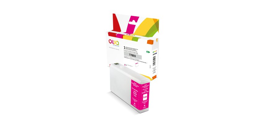 Cartouche d'encre remanufacturée OWA - haute capacité - Magenta - pour EPSON T7893