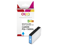 EN_Cartouche d'encre remanufacturée OWA - haute capacité - Cyan - pour CANON PGI-1500 XLC