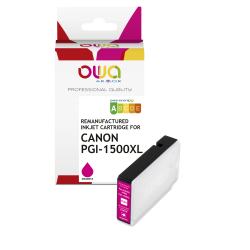 Cartouche d'encre remanufacturée OWA - haute capacité - Magenta - pour CANON PGI-1500 XLM