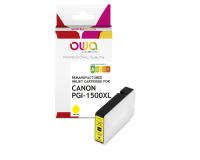 EN_Cartouche d'encre remanufacturée OWA - haute capacité - Jaune - pour CANON PGI-1500 XLY