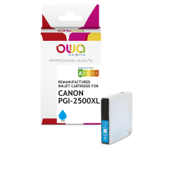 Cartouche d'encre remanufacturée OWA - haute capacité - Cyan - pour CANON PGI-2500 XLC