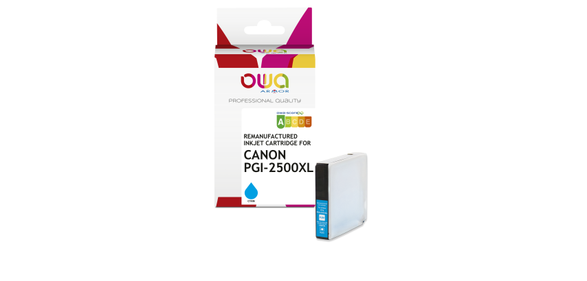 Remanufactured Ink Cartridge OWA - High Capacity - Cyan - for CANON PGI-2500 XLC