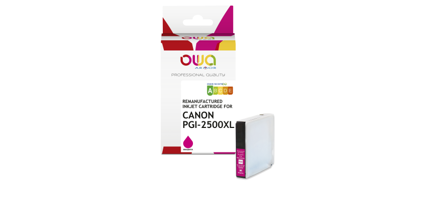 Cartouche d'encre remanufacturée OWA - haute capacité - Magenta - pour CANON PGI-2500 XLM