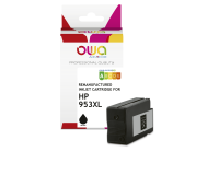 Cartouche d'encre remanufacturée OWA haute capacité noir compatible HP 953XL pour imprimante jet d'encre
