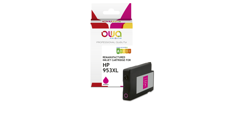 Cartouche d'encre remanufacturée OWA - haute capacité - Magenta - pour HP 953XL
