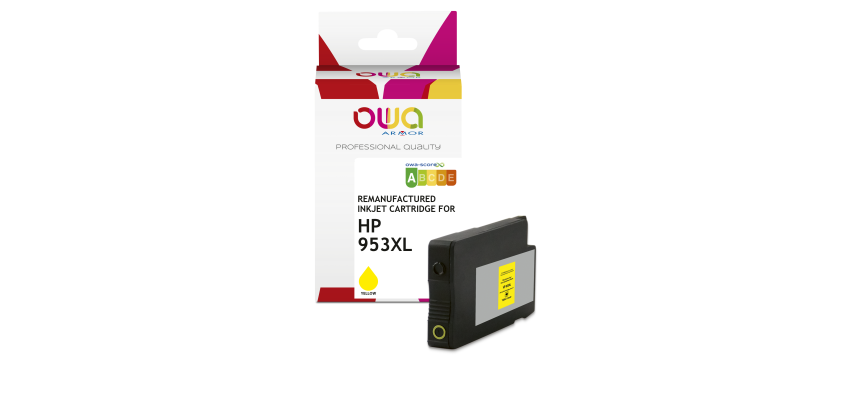 Cartouche d'encre remanufacturée OWA - haute capacité - Jaune - pour HP 953XL