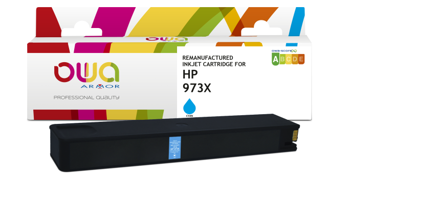 OWA Remanufactured Ink Cartridge - Standard - Cyan - for HP 973X