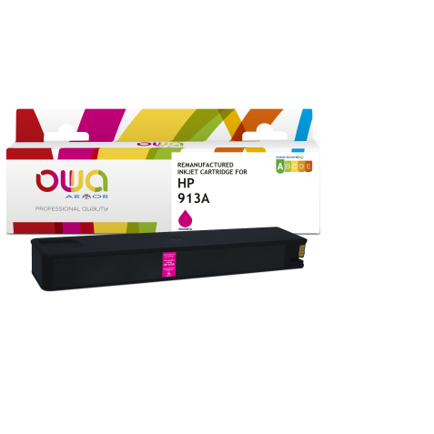 Cartouche d'encre remanufacturée OWA - standard - Magenta - pour HP 913A