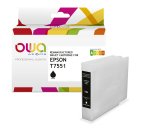 Cartouche d'encre remanufacturée OWA - haute capacité - Noir - pour EPSON T7551