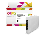 Cartouche d'encre remanufacturée OWA - haute capacité - Noir - pour EPSON T7551