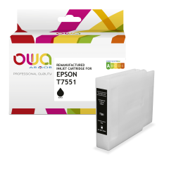 Cartouche d'encre remanufacturée OWA - haute capacité - Noir - pour EPSON T7551