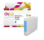 Cartouche d'encre remanufacturée OWA - haute capacité - Cyan - pour EPSON T7552