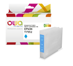 Cartouche d'encre remanufacturée OWA - haute capacité - Cyan - pour EPSON T7552
