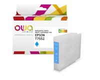Cartouche d'encre remanufacturée OWA - haute capacité - Cyan - pour EPSON T7552