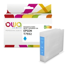Cartouche d'encre remanufacturée OWA - haute capacité - Cyan - pour EPSON T7552