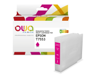Cartouche d'encre remanufacturée OWA - haute capacité - Magenta - pour EPSON T7553