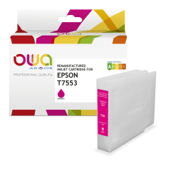 Cartouche d'encre remanufacturée OWA - haute capacité - Magenta - pour EPSON T7553