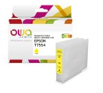 Cartouche d'encre remanufacturée OWA - haute capacité - Jaune - pour EPSON T7554