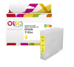 Cartouche d'encre remanufacturée OWA - haute capacité - Jaune - pour EPSON T7554