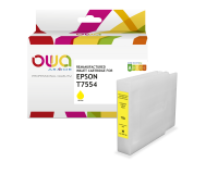 Cartouche d'encre remanufacturée OWA - haute capacité - Jaune - pour EPSON T7554