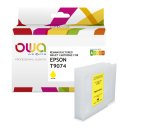 Cartouche d'encre remanufacturée OWA - haute capacité - Jaune - pour EPSON T9074