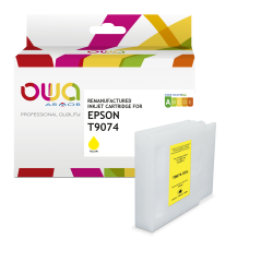 Cartouche d'encre remanufacturée OWA - haute capacité - Jaune - pour EPSON T9074