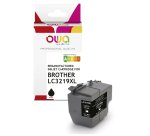 Cartouche d'encre remanufacturée OWA - haute capacité - Noir - pour BROTHER LC-3219XLBK