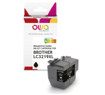 Cartouche d'encre remanufacturée OWA - haute capacité - Noir - pour BROTHER LC-3219XLBK