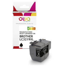 EN_Cartouche d'encre remanufacturée OWA - haute capacité - Noir - pour BROTHER LC-3219XLBK