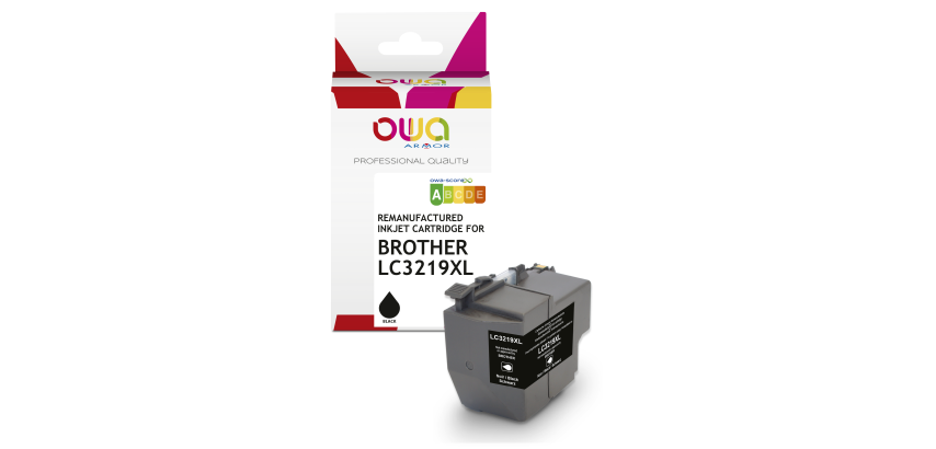 OWA Remanufactured Ink Cartridge - High Capacity - Black - for BROTHER LC-3219XLBK