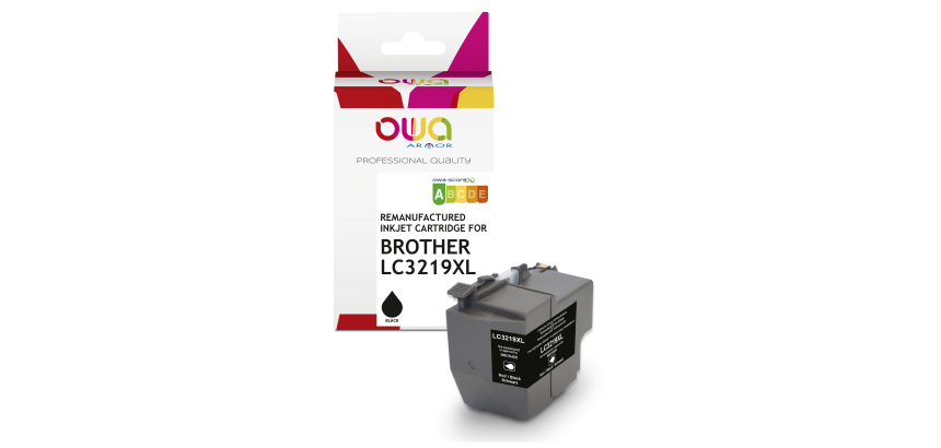 Cartouche d'encre remanufacturée OWA - haute capacité - Noir - pour BROTHER LC-3219XLBK