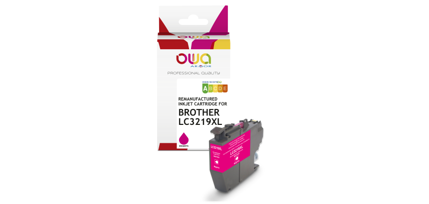 Cartouche d'encre remanufacturée OWA - haute capacité - Magenta - pour BROTHER LC-3219XLM