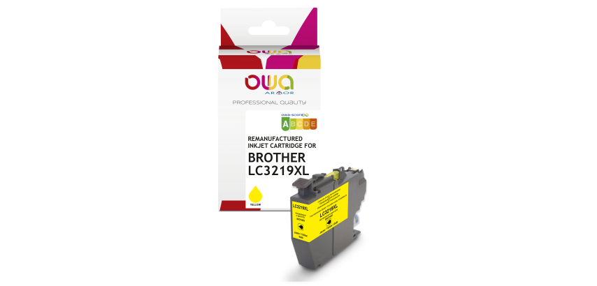 OWA Remanufactured Ink Cartridge - High Capacity - Yellow - for BROTHER LC-3219XLY