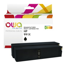 Cartouche d'encre remanufacturée OWA - standard - Noir - pour HP 991X