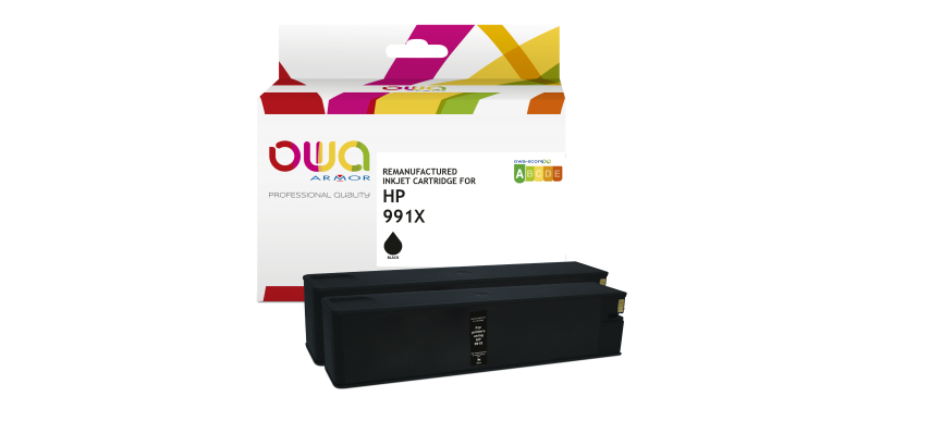 OWA Remanufactured Ink Cartridge - Standard - Black - for HP 991X