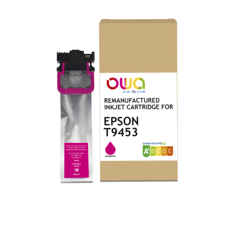 Cartouche OWA Compatible Epson T945 cyan magenta jaune pour imprimante jet d'encre