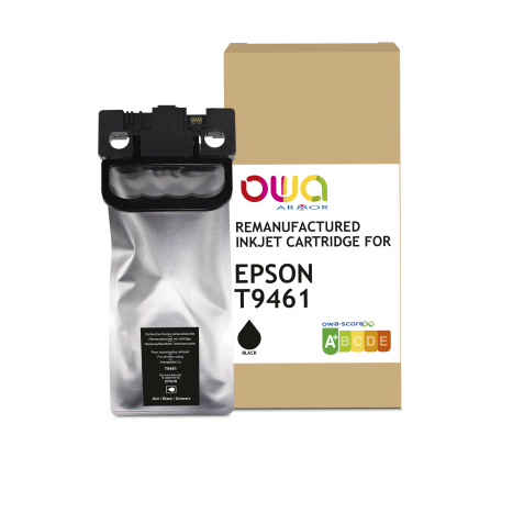 Cartouche d'encre remanufacturée OWA - standard - Noir - pour EPSON T9461