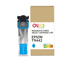 Cartouche d'encre remanufacturée OWA - standard - Cyan - pour EPSON T9442