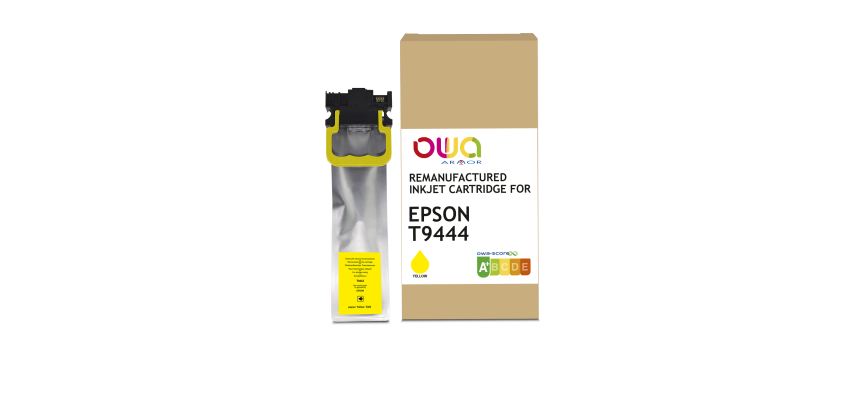 Cartouche d'encre remanufacturée OWA - standard - Jaune - pour EPSON T9444