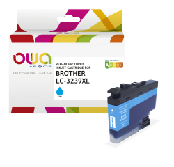 Cartouche d'encre remanufacturée OWA - haute capacité - Cyan - pour BROTHER LC-3239XLC
