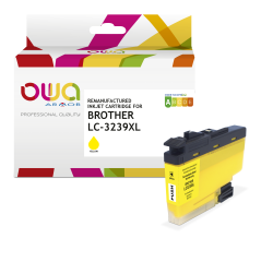 Cartouche d'encre remanufacturée OWA - haute capacité - Jaune - pour BROTHER LC-3239XLY