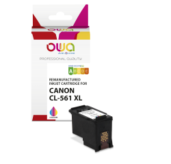 Cartouche d'encre remanufacturée OWA - haute capacité - 3 Couleurs - pour CANON CL-561 XL
