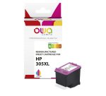 Cartouche d'encre remanufacturée OWA - haute capacité - 3 Couleurs - pour HP 305XL